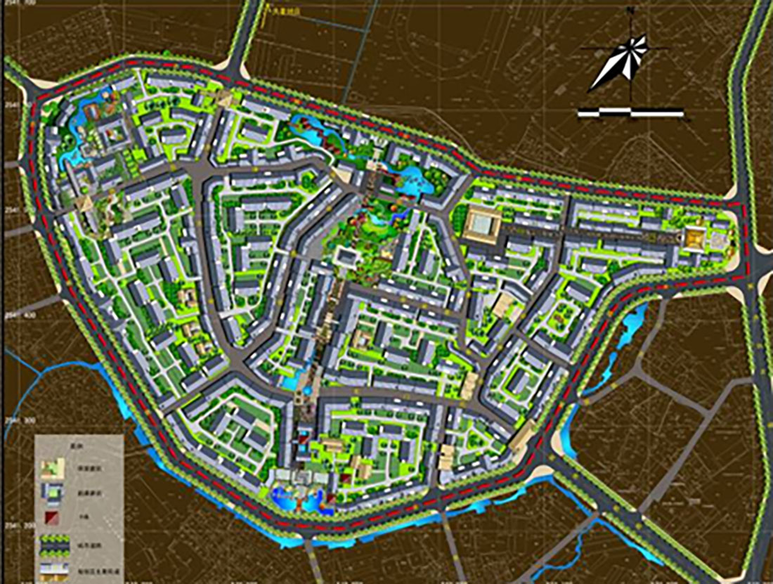 數字城市石林鹿阜古城改造規劃圖 數字城市石林鹿阜古城改造規劃圖