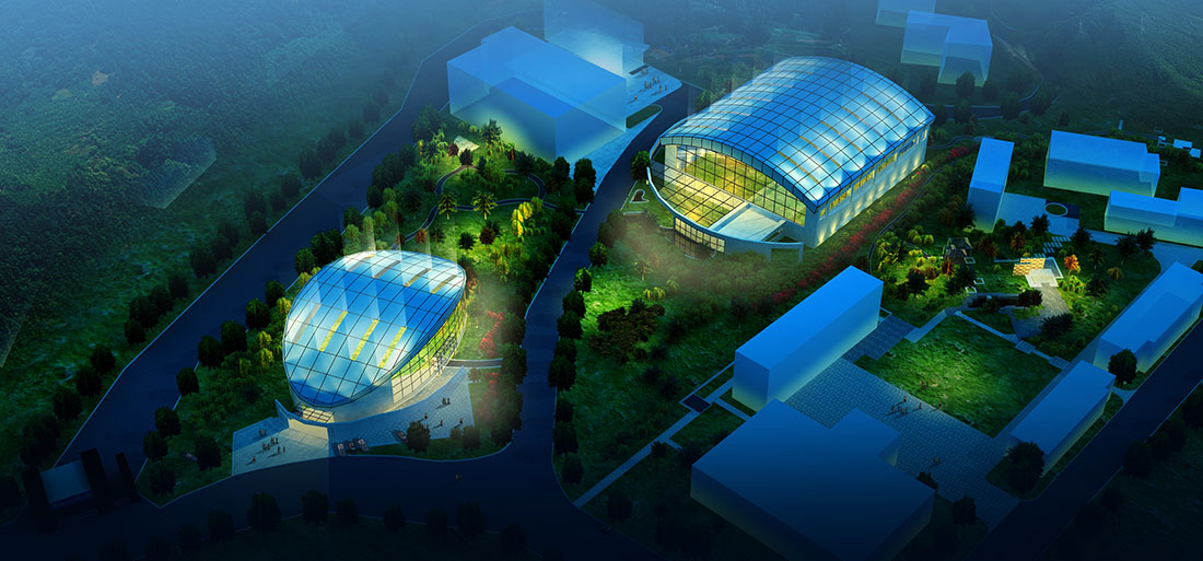 效果圖展示 中國南方電網云南羅平魯布革水力發電站辦公區亮化工程設計