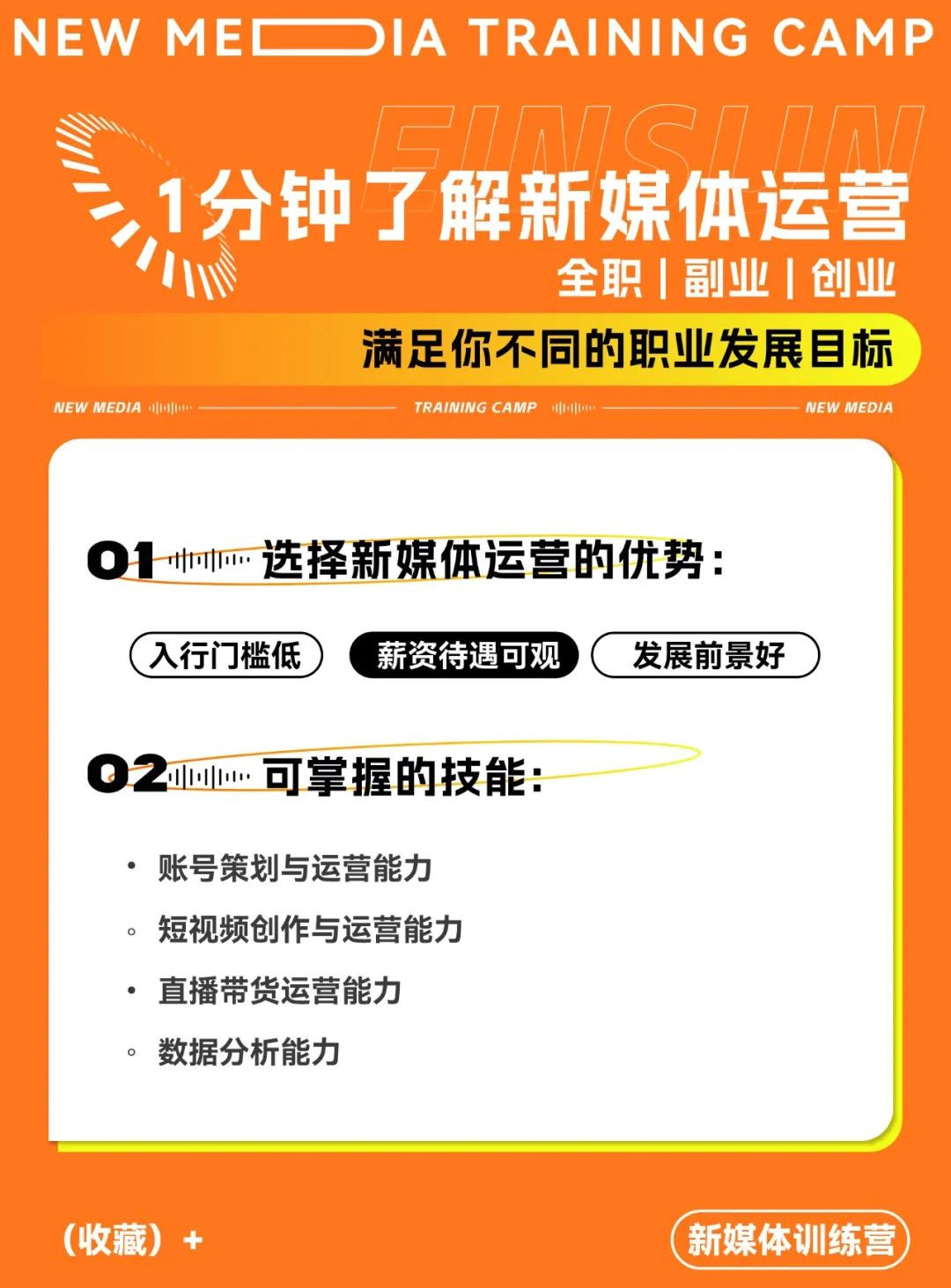 愛因森新媒體訓練營 愛因森教育新媒體訓練營
