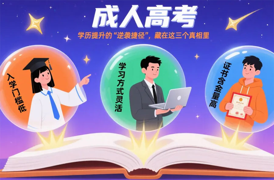成人高考:學歷提升的“逆襲捷徑”,藏在這三個真相里 成人高考:學歷提升的“逆襲捷徑”,藏在這三個真相里